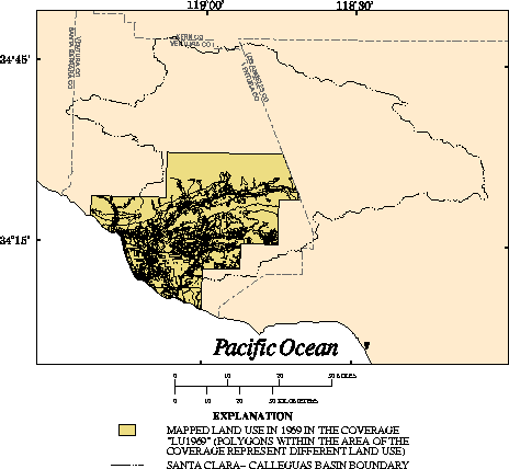 Selected land use in 1969