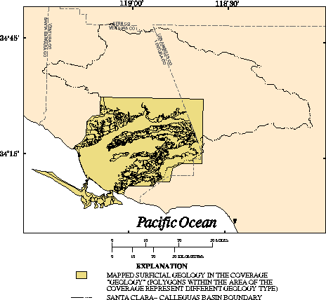 Selected surficial geology