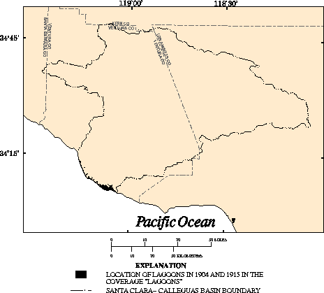 Selected lagoons in 1904 and 1915