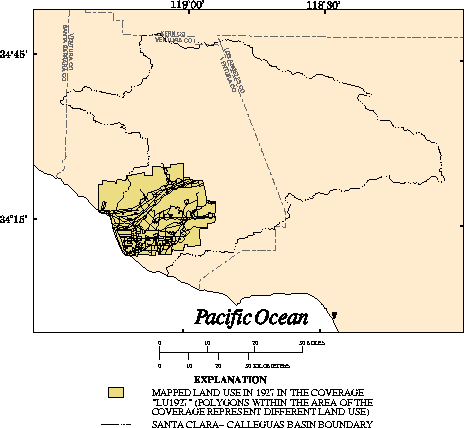 Selected land use in 1927