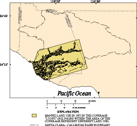 Selected land use in 1932