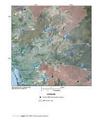 2007 Post fire water-quality sampling sites